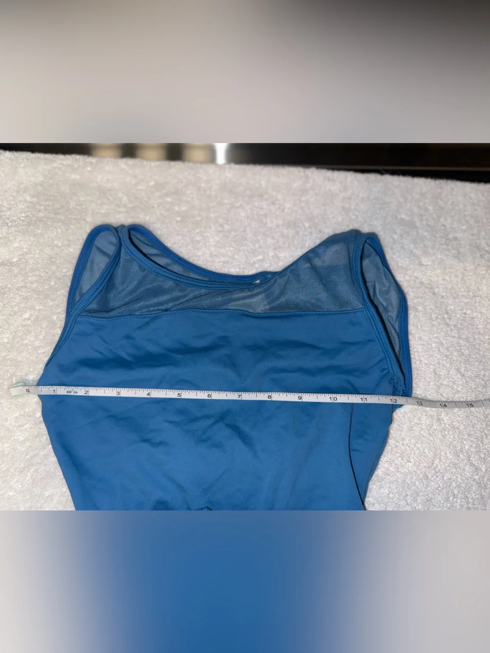 So Danca Blue Mesh-Back Dance‎ Leotard Size child large/x-large